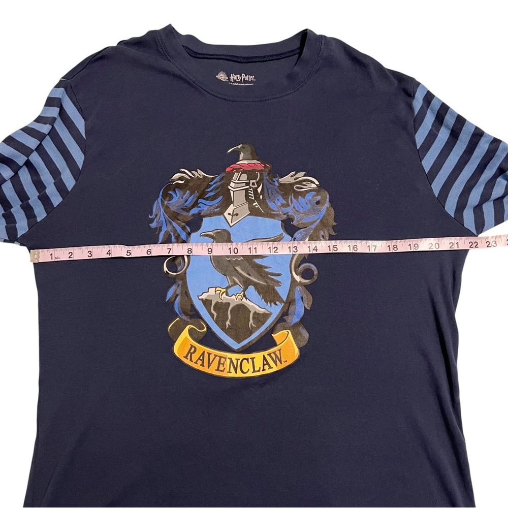 PJammy Wizarding World of Harry Potter Ravenclaw Crest Long Sleeve Stripe Shirt - Picture 4 of 7
